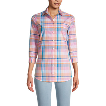 Supima® Bügelfrei-Bluse mit 3/4-Ärmeln für Damen image number 0