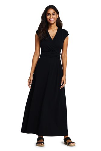 petite maxi wrap dress