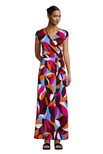 surplice wrap maxi dress