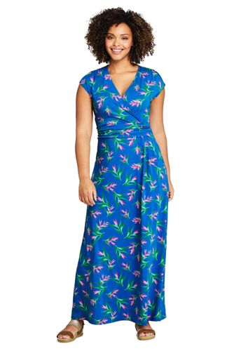 cap sleeve maxi dress plus size