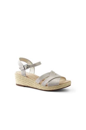 criss cross espadrille wedge