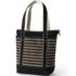 Medium Print 5 Pocket Zip Top Long Handle Canvas Tote Bag, Front
