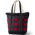 Large Print 5 Pocket Zip Top Long Handle Canvas Tote Bag, Back
