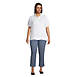 Women's Plus Size Mid Rise Pull On Knockabout Chambray Crop Pants, alternative image