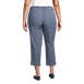 Women's Plus Size Mid Rise Pull On Knockabout Chambray Crop Pants, Back