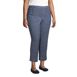Women's Plus Size Mid Rise Pull On Knockabout Chambray Crop Pants, alternative image