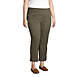 Women's Plus Size Mid Rise Pull On Chino Crop Pants, alternative image