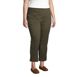 Women's Plus Size Mid Rise Pull On Chino Crop Pants, alternative image