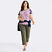 Women's Plus Size Mid Rise Pull On Knockabout Chino Crop Pants, alternative image