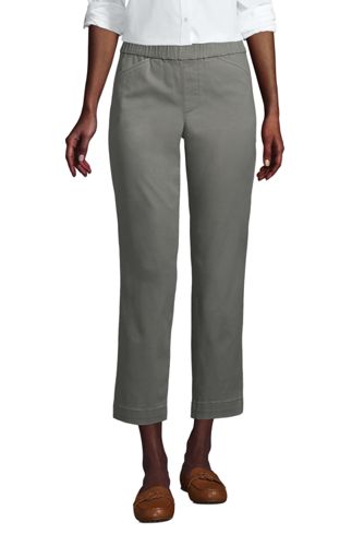 Pantacourt Chino Taille Elastiquée, Femme Grande Taille