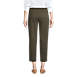 Women's Petite Mid Rise Pull On Chino Crop Pants, Back