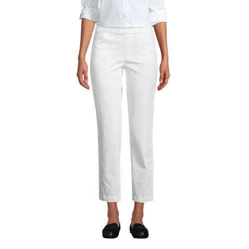 Women's Elastic Waist Pull-On Chino Pants