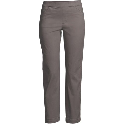 Women's Mid Rise Pull On Chino Crop Pants - image 4