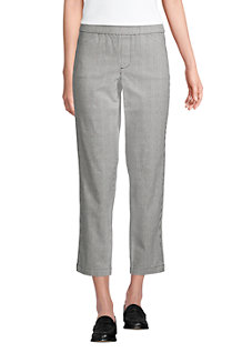 Women's Mid Rise Pull-on Stretch Chino Crops, Patterns