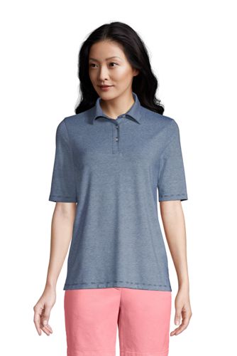 women's elbow sleeve polo shirts