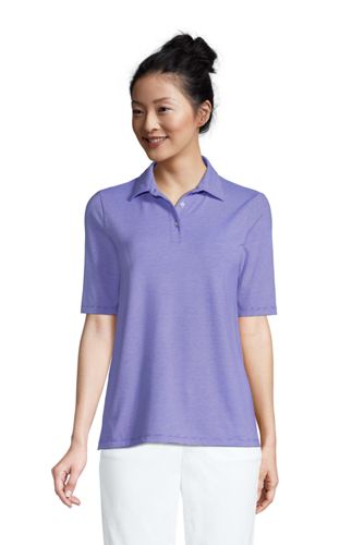 women's elbow sleeve polo shirts