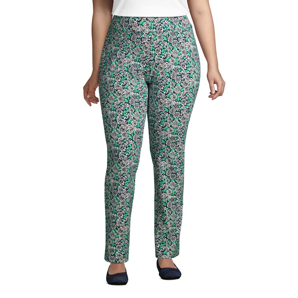 Women's Plus Size Starfish Mid Rise Slim Leg Pants