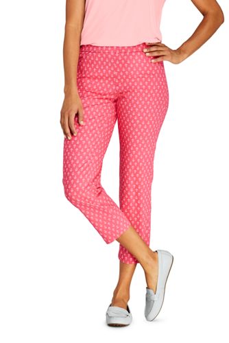 pink cropped trousers