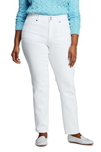 lands end white jeans