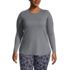 Women's Plus Size Moisture Wicking UPF Sun Long Sleeve Tunic Top, Front