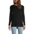 Women's Cotton Polyester Long Sleeve Open Crew Neck Tunic, Front