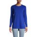 Women's Cotton Polyester Long Sleeve Open Crew Neck Tunic, Front