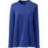 Women's Plus Size Cotton Polyester Long Sleeve Open Crew Neck Tunic, Front