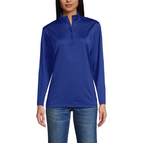 Unisex Rapid Dry Quarter Zip Pullover | Lands' End Business Uniforms