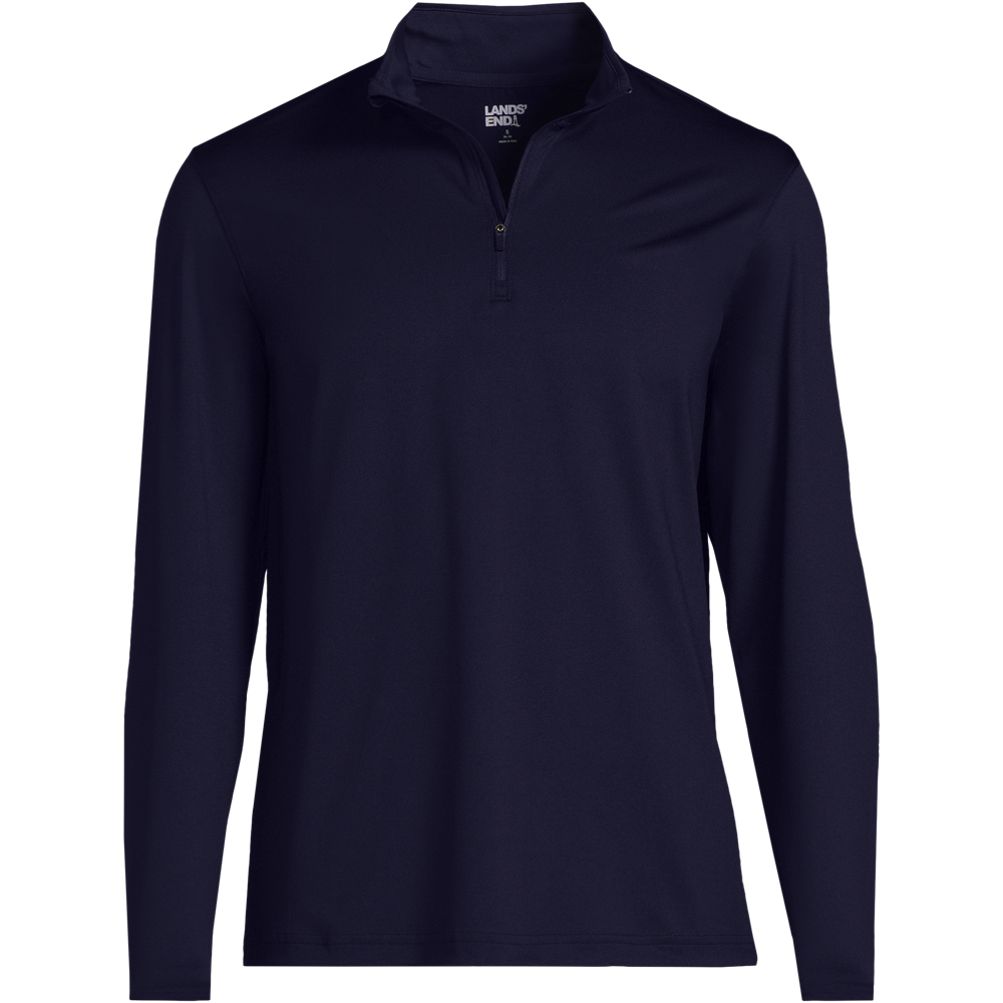 Unisex Rapid Dry Quarter Zip Pullover | Lands' End