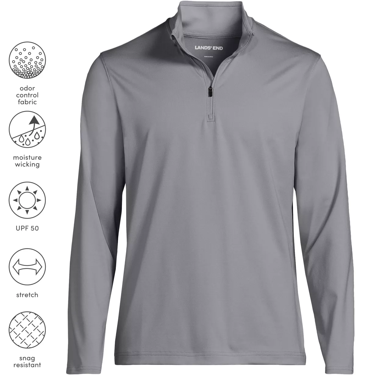 School Uniform Unisex Rapid Dry Quarter Zip Pullover