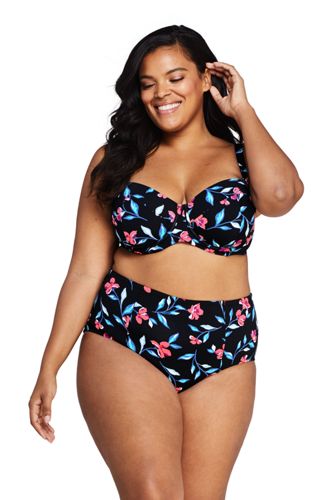 plus size retro swimwear underwire