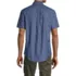 Men's Short Sleeve Button Down Chambray Shirt, Back