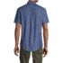 Men's Short Sleeve Button Down Chambray Shirt, Back