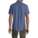 Men's Short Sleeve Button Down Chambray Traditional Fit Shirt, Back