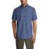Men's Short Sleeve Button Down Chambray Shirt, Front