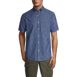 Men's Short Sleeve Button Down Chambray Traditional Fit Shirt, Front
