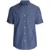 Men's Short Sleeve Button Down Chambray Shirt, Front