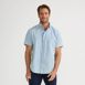 Men's Short Sleeve Button Down Chambray Shirt, Front