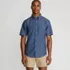 Men's Short Sleeve Button Down Chambray Shirt, Front