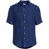 Men's Tall Traditional Fit Short Sleeve Linen Shirt, Front