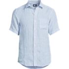 Men's Traditional Fit Short Sleeve Linen Shirt