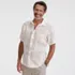 Men's Traditional Fit Short Sleeve Linen Shirt, alternative image