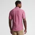 Men's Traditional Fit Short Sleeve Linen Shirt, Back