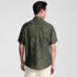 Men's Traditional Fit Short Sleeve Linen Shirt, Back