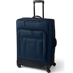 Travel Checked Rolling Luggage Bag, Front