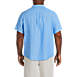Men's Big Traditional Fit Short Sleeve Linen Shirt, Back