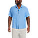 Men's Big Traditional Fit Short Sleeve Linen Shirt, Front