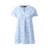 Women's Seersucker Short Sleeve Notch Neck Tunic Top, Front