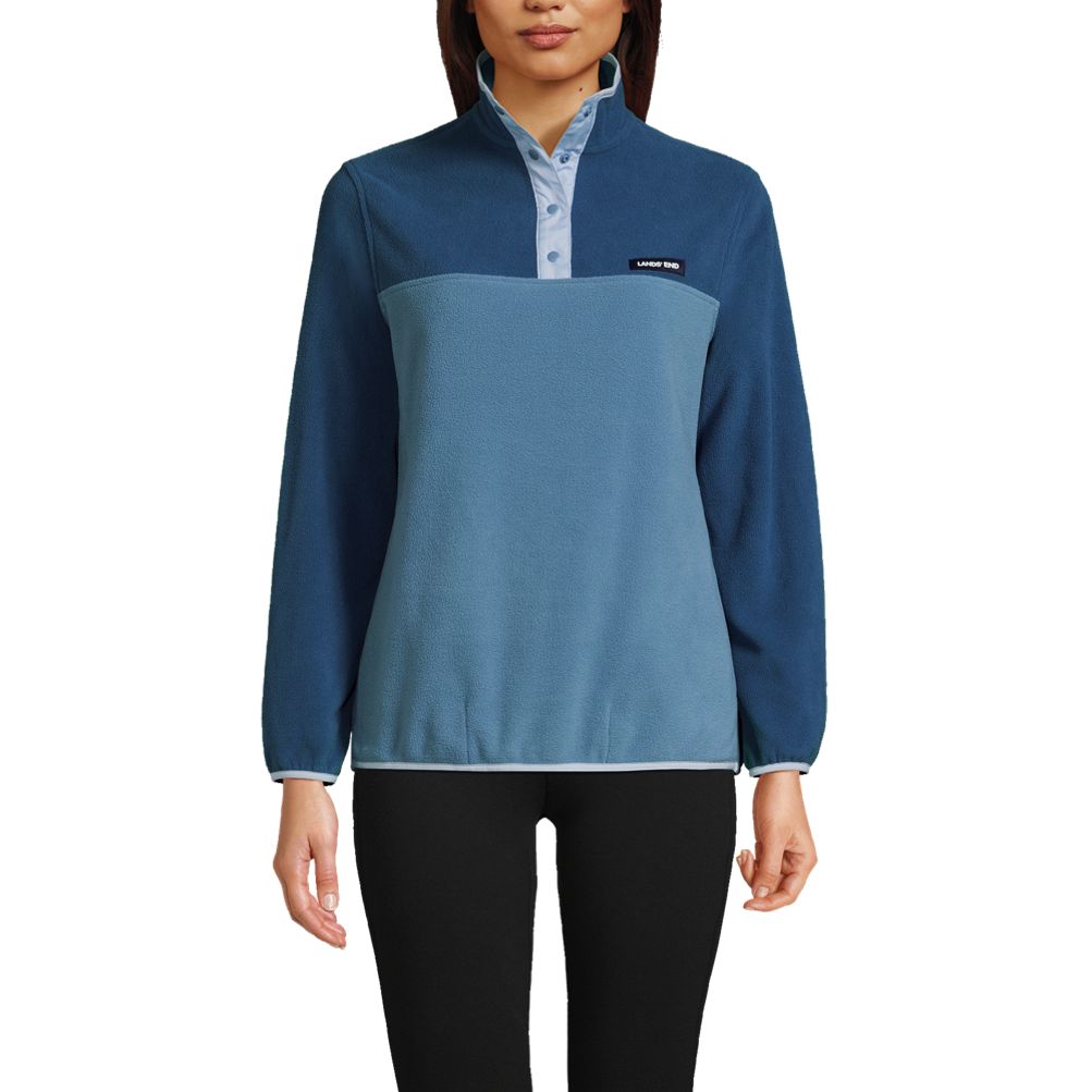 Lands end on sale fleece pullover women's