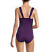 Women's Mastectomy SlenderSuit Grecian Tummy Control Chlorine Resistant One Piece Swimsuit, Back
